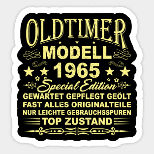 OLDTIMER MODELL BAUJAHR 1965 Sticker